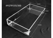 Acrylic shelf  tray  - 155mm W x 300mm D x 45mm H 